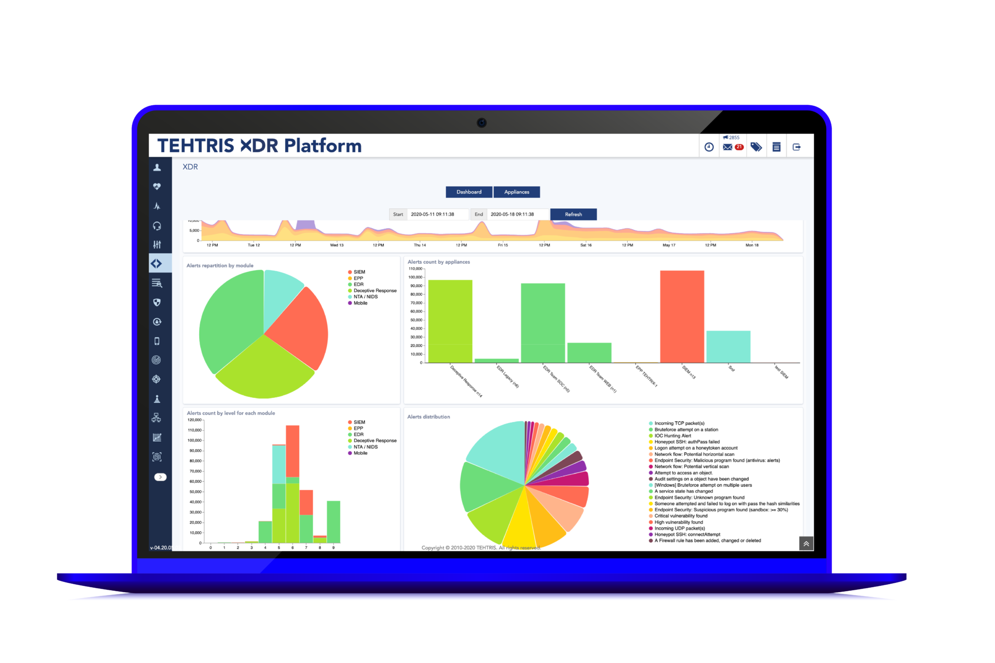 TEHTRIS XDR Platform - Laptop